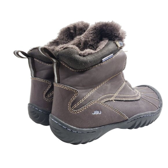 JBU Women's Size 7 Pullman Winter Ankle Boots Brown Vegan - Picture 4 of 9